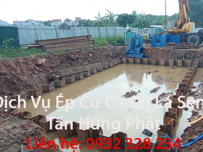 Dịch Vụ Ép Cừ C - Cừ Lá Sen - Tấn Hưng Phát