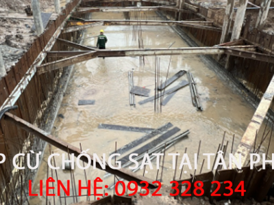 ÉP CỪ CHỐNG SẠT TẠI TÂN PHÚ