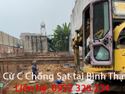 Ép Cừ C Chống Sạt Tại Bình Thạnh
