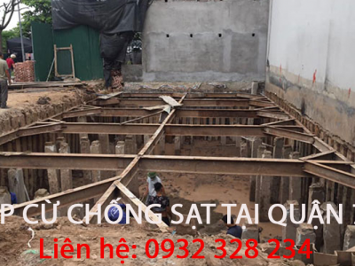 Ép cừ chống sạt tại quận 7