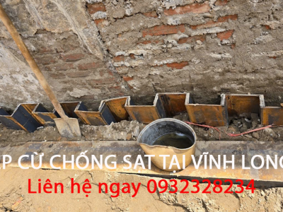 ÉP CỪ CHỐNG SẠT TẠI VĨNH LONG